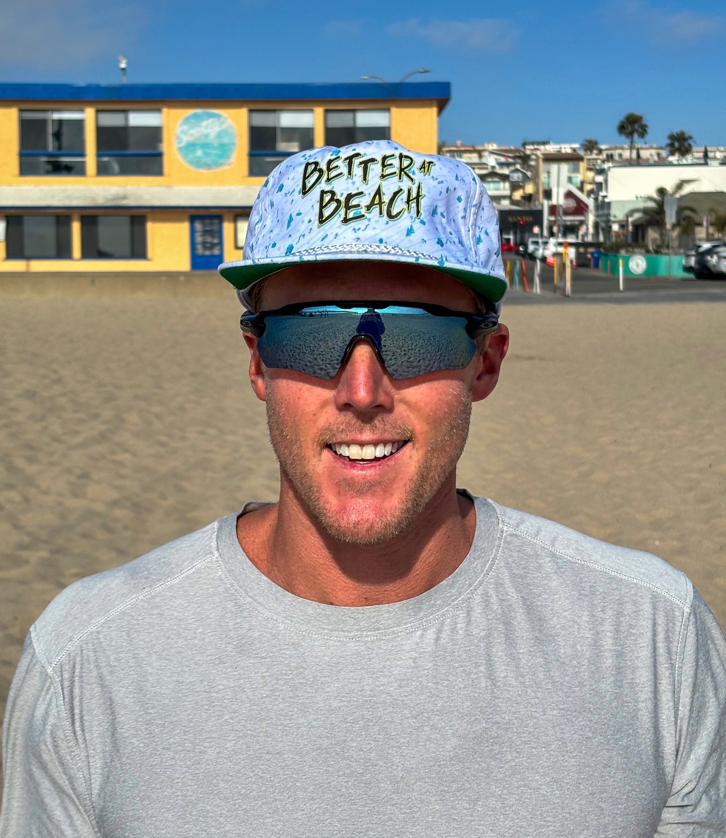 "Aloha" Winter Blue Graffiti Cap