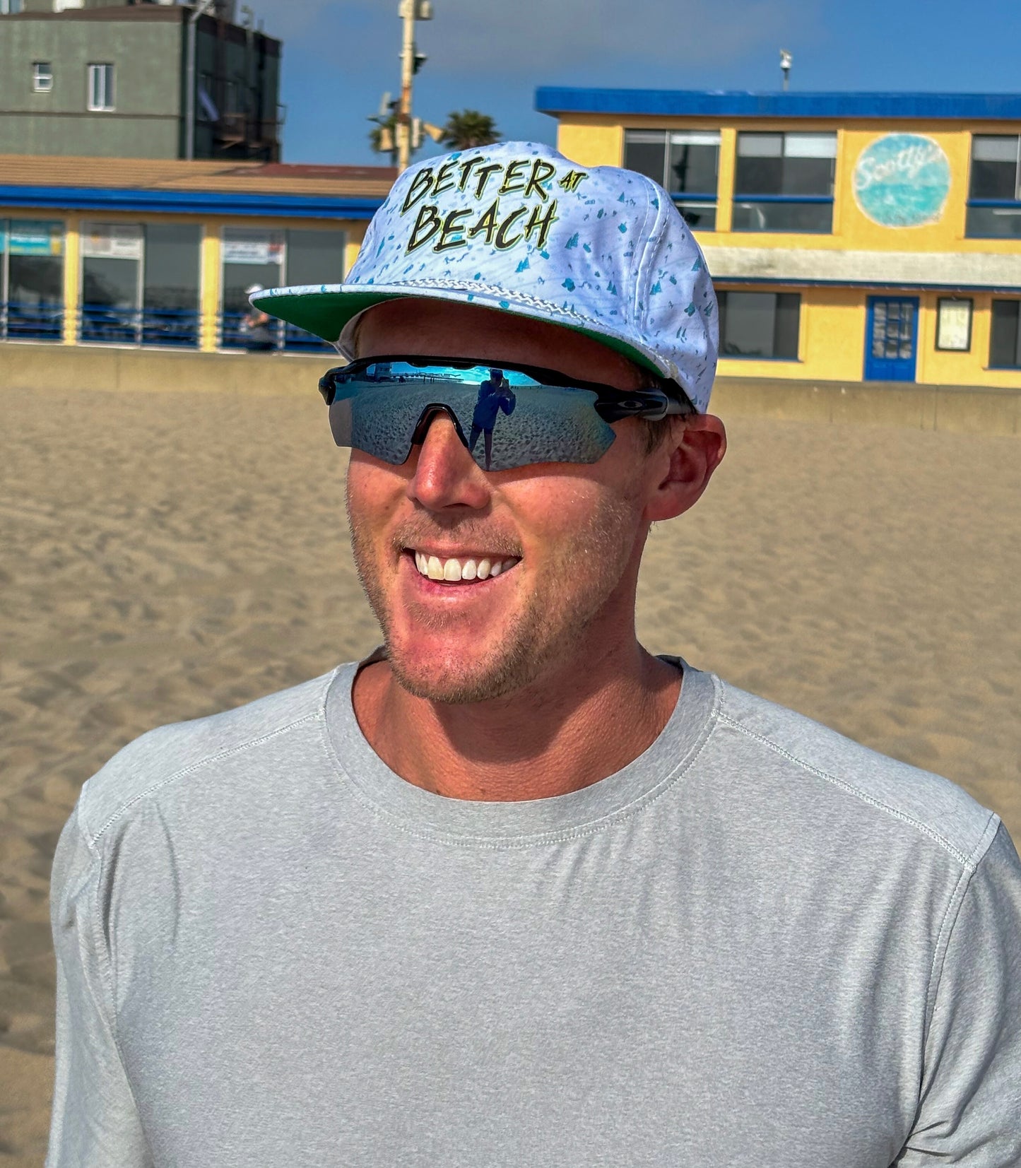 "Aloha" Winter Blue Graffiti Cap