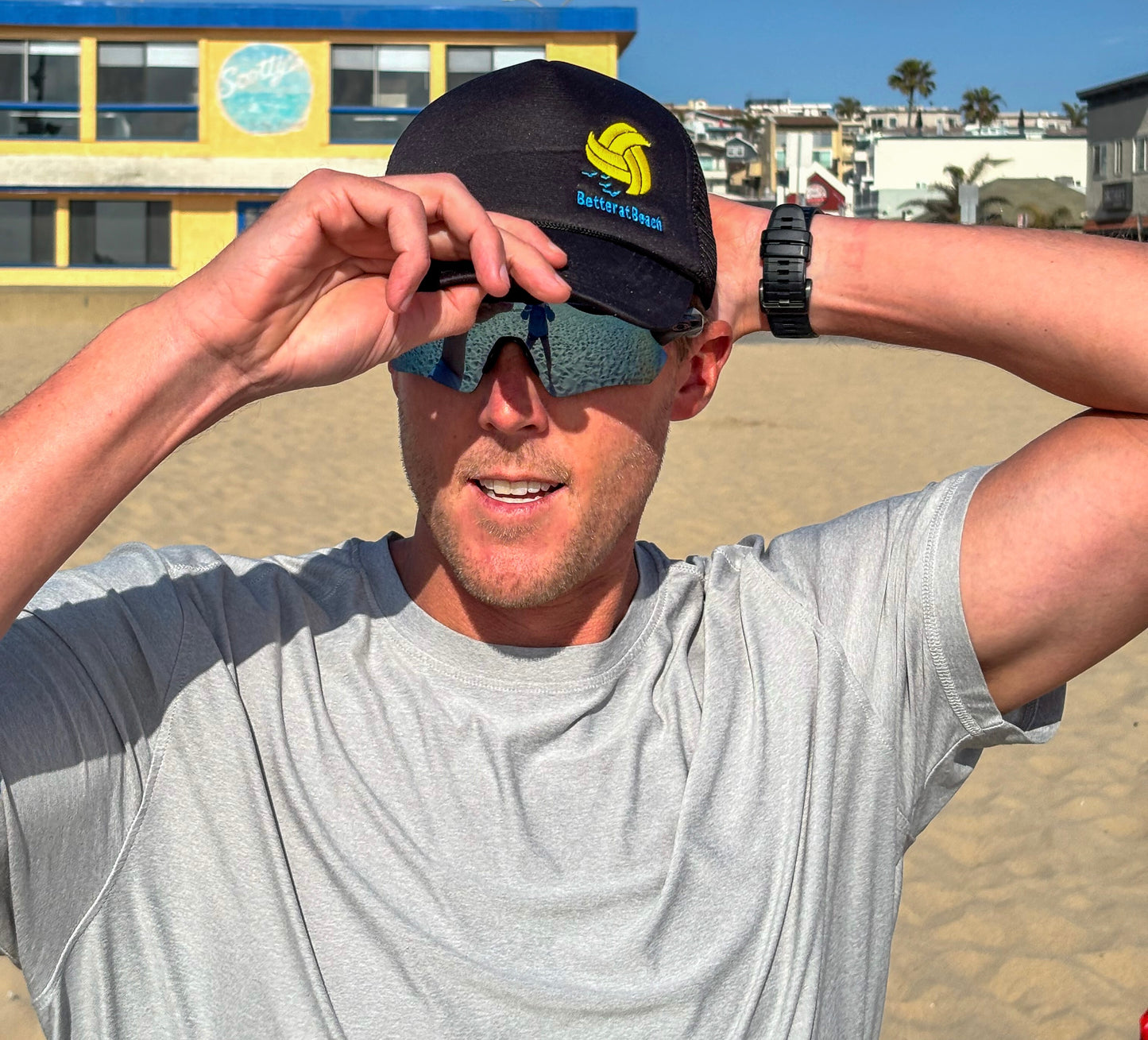 Better at Beach Embroidered Foam Front Hat