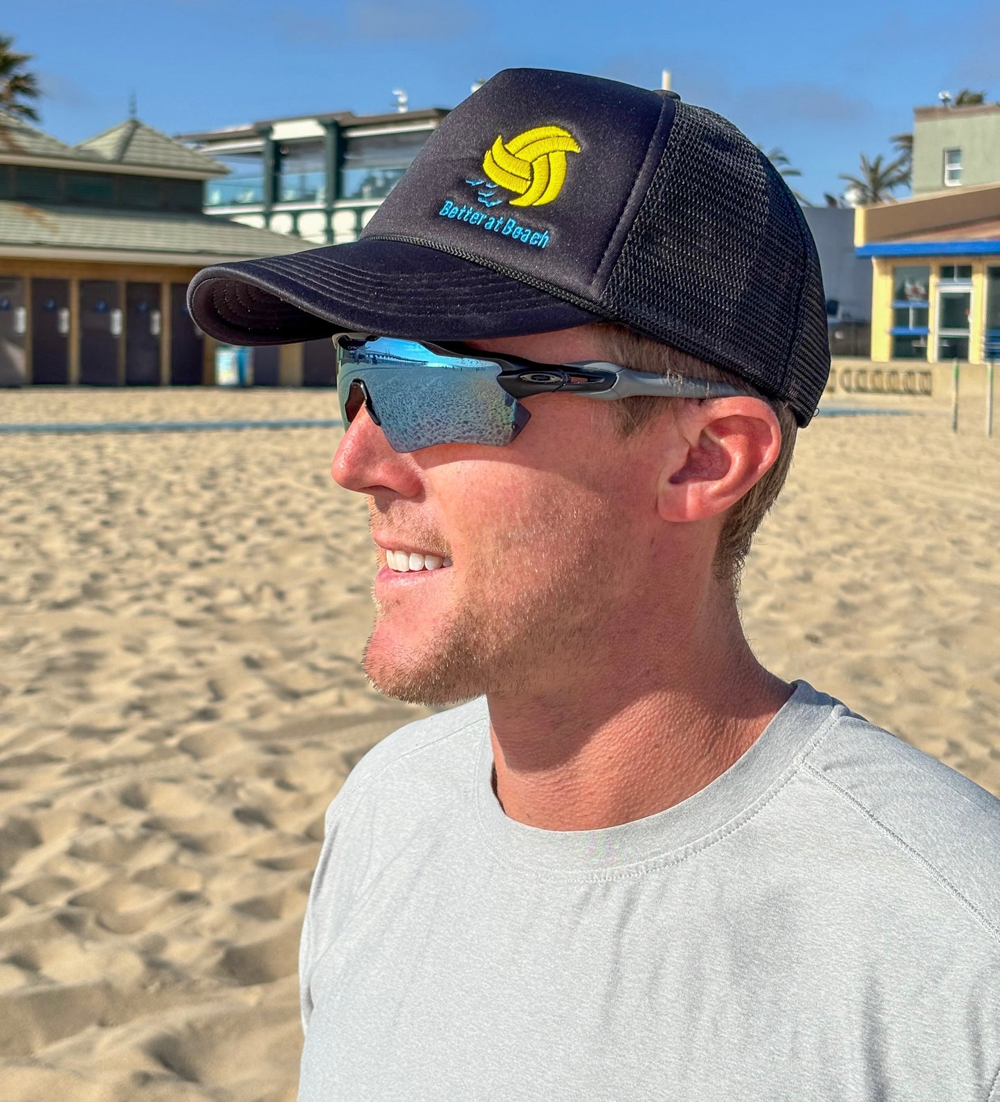 Better at Beach Embroidered Foam Front Hat