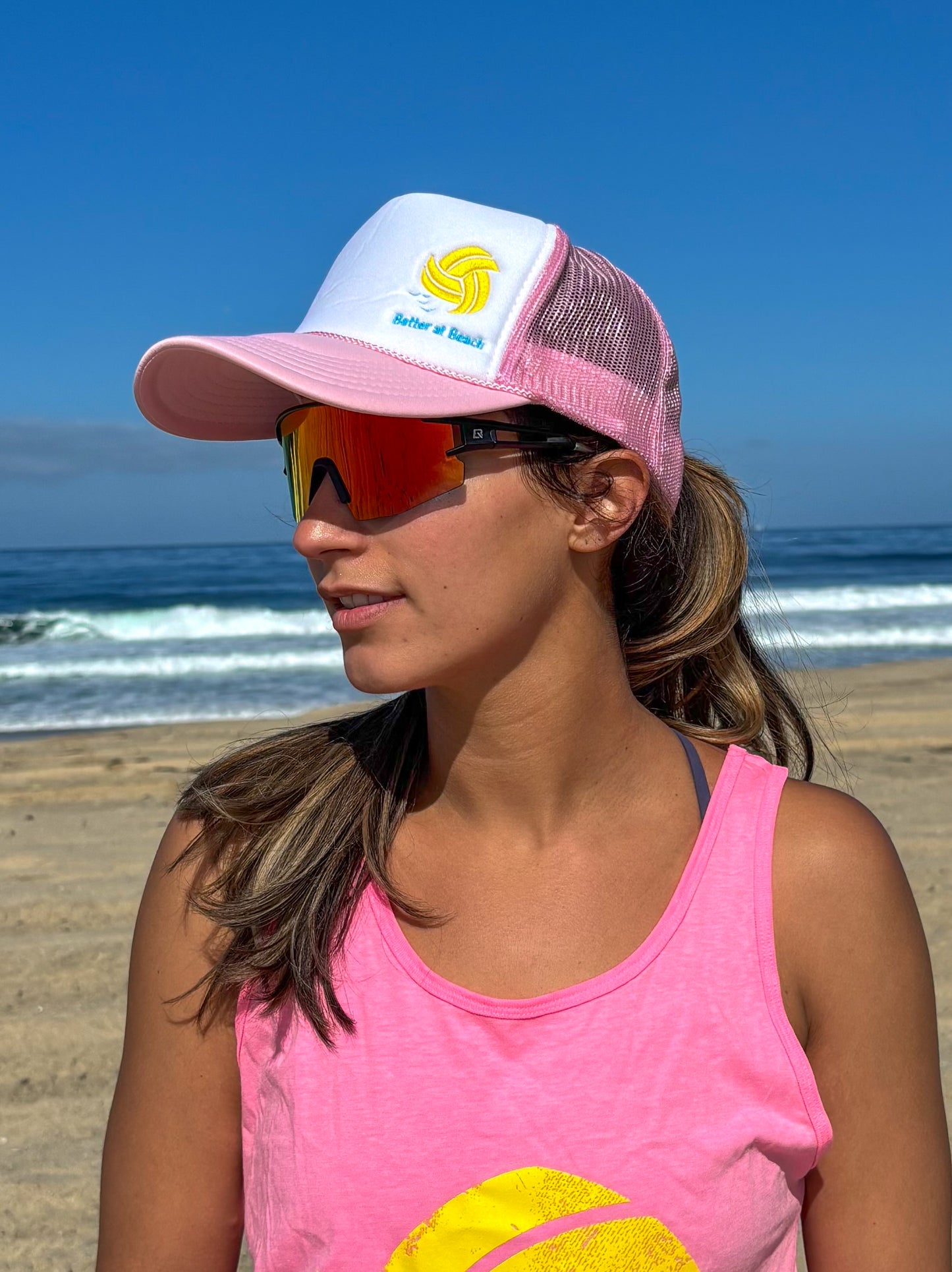 Better at Beach Embroidered Foam Front Hat