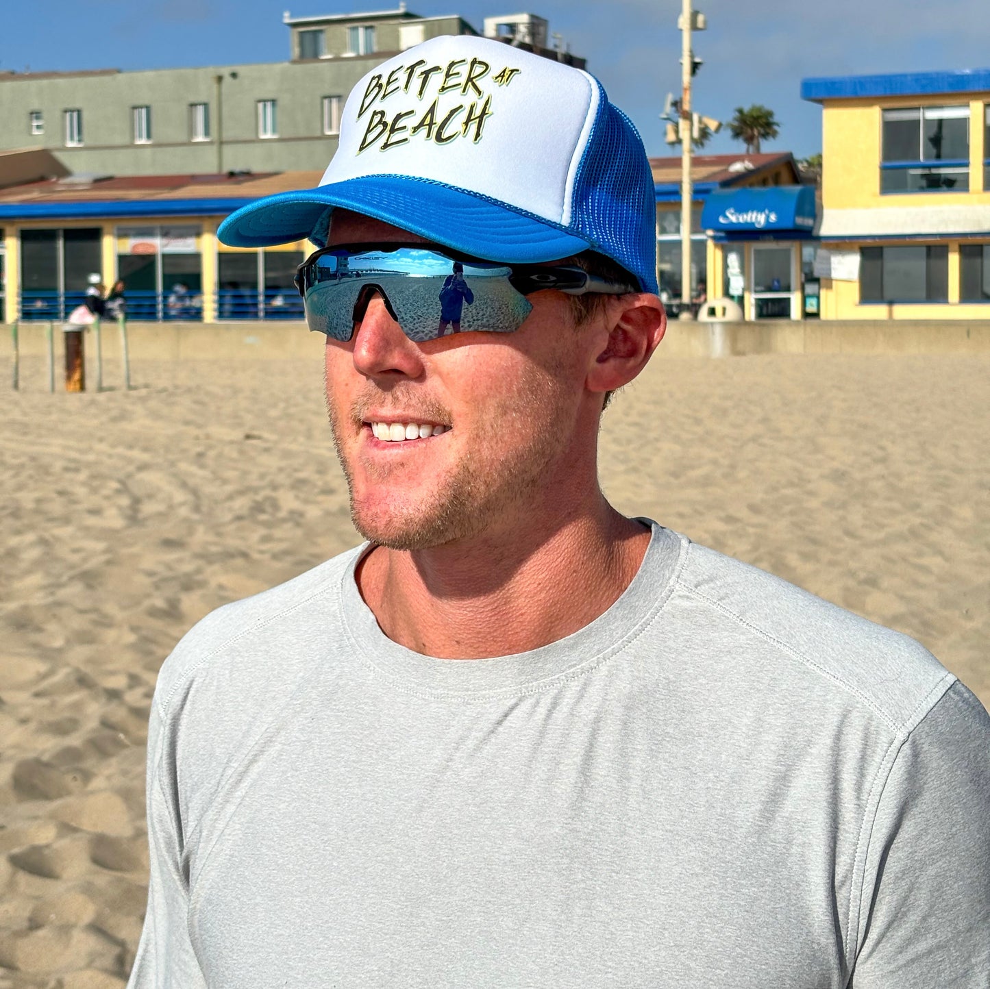 Better at Beach Graffiti Foam Front Hat