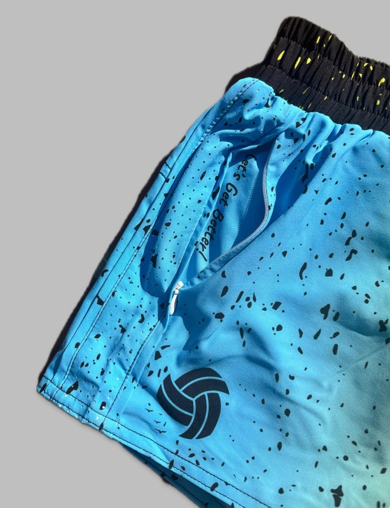 Better at Beach Women's SLUNKS V2 Shorts (Yellow)